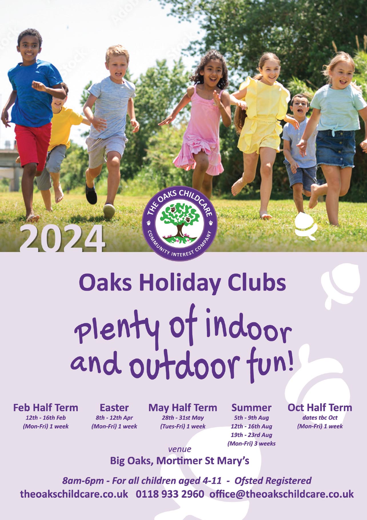 The Oaks Childcare Holiday Clubs 2024